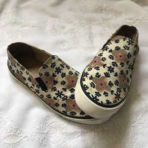 Tory Burch Miles canvas floral slip on sneakers